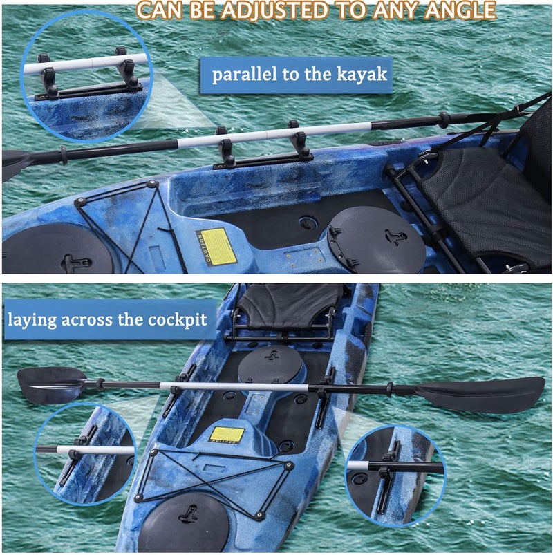 Huntury Kayak Paddle Holder, Save Kayak Track Space, Fishing Net, Fishing Poles Holder for Fishing, Track Mount Accessories - Image 5
